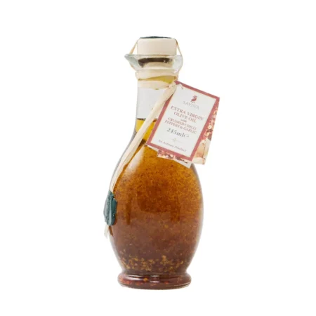 Savina Extra Virgin Olive Oil with Chilli Pepper & Garlic 245g