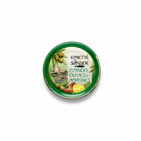 French Canned Sardine Crumble with Lemon, Olives & Almonds