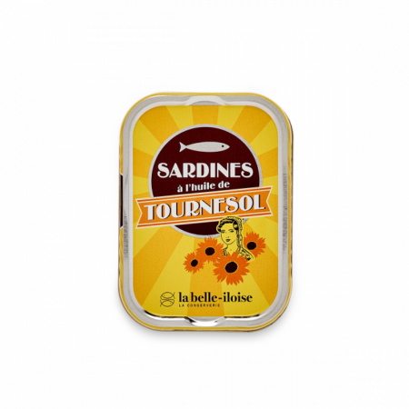 French Canned Sardines in Sunflower Oil