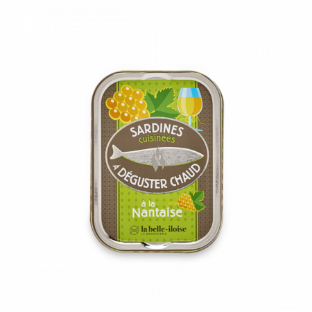 French Canned Cooked Sardines “à la Nantaise” (Served Warm)