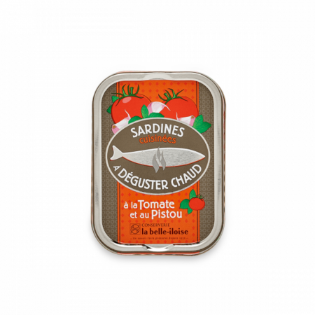 French Canned Cooked Sardines with Tomato & Pistou (Served Warm)