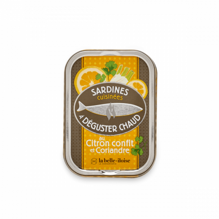 French Canned Sardines with Lemon & Coriander (Serve Warm)