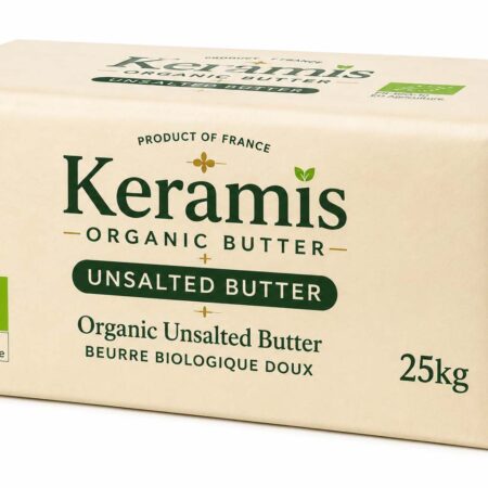 Churn Butter 25kg Block Organic Certified Grass Fed | Keramis MOQ 100kg
