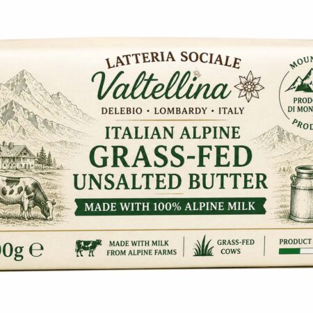Unsalted Butter 100g Italian Alpine Grass-Fed | Latteria Sociale Valtellina MOQ 100kg