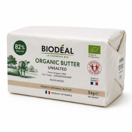 Unsalted Butter 5 KG Block Mountain Grass Fed | Biodéal MOQ 100kg
