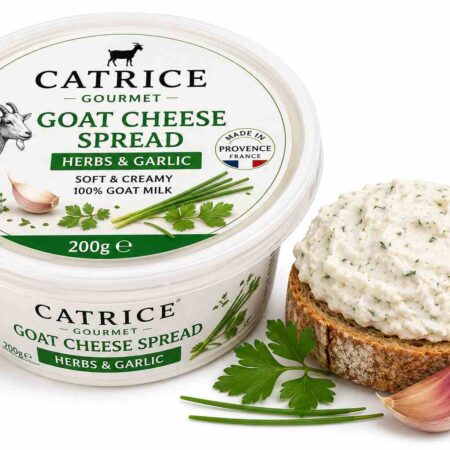 Traditional French Goat Cheese Terrine Provence 200g | Catrice Gourmet