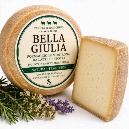 Grass-Fed Red Cow Milk Semi-Aged Cheese 9kg Wheel | Tenuta Il Radichino & LAFRUTTA