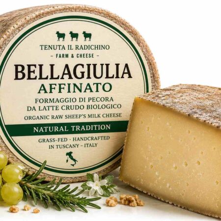 Grass-Fed Red Cow Cheese Aged with Prunes & Blackthorn Berries 3kg Wheel | Tenuta Il Radichino & LAFRUTTA
