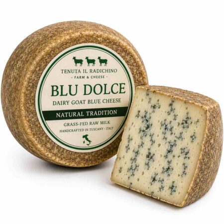 Grass-Fed Blue Goat Cheese 2.5kg Wheel Tomme | Tenuta Il Radichino & LAFRUTTA