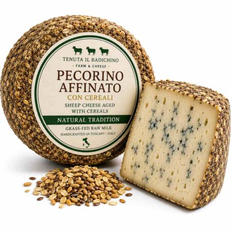 Grass-Fed Sheep Cheese Aged with Cereals 3kg | Tenuta Il Radichino & LAFRUTTA