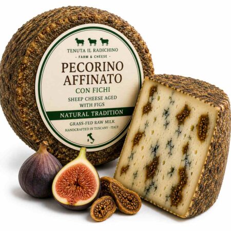 Grass-Fed Sheep Cheese Aged with Figs & Honey 3kg Wheel Tomme | Tenuta Il Radichino & LAFRUTTA