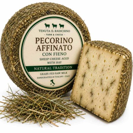 Grass-Fed Sheep Milk Tomme Cheese Aged in Hay 3kg Wheel | Tenuta Il Radichino & LAFRUTTA