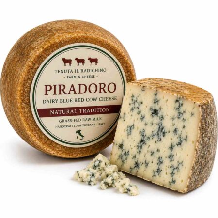 Grass-Fed Blue Red Cow Cheese Wheel 4.5kg | Tenuta Il Radichino & LAFRUTTA