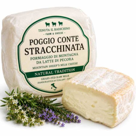 Grass-Fed Goat Milk Stracchinato Cheese 3kg Wheel | Tenuta Il Radichino & LAFRUTTA