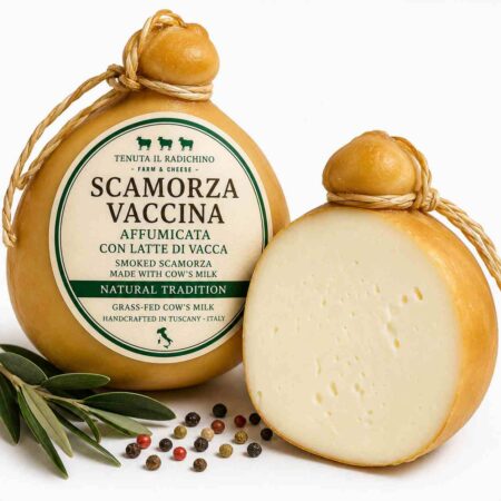 Grass-Fed Smoked Cow Milk Scamorza Cheese 500g | Tenuta Il Radichino & LAFRUTTA
