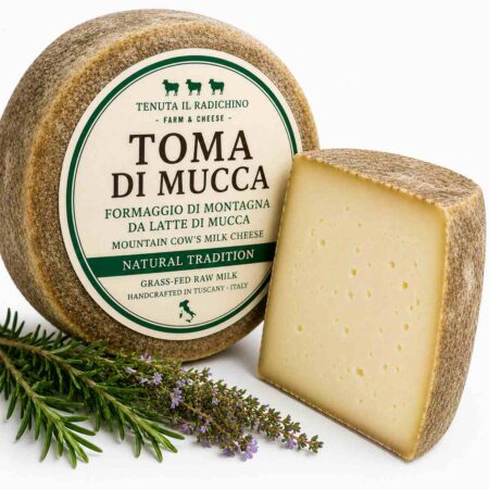 Grass-Fed Red Cow Milk Tomme Cheese 3kg Wheel | Tenuta Il Radichino & LAFRUTTA