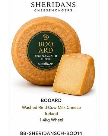 Raw Cow Milk Matured Cheddar 10–12 Months 2.5kg Block Ireland | Bookers | Sheridans Cheesemongers