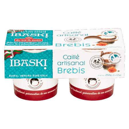 Natural Sheep's Milk Curd Twin Pack (Caillé Nature Brebis) 2 × 125g | Bastidarra (EKIA)