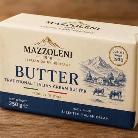Unsalted Butter 250g Italian Mountain Grass Fed | Mazzoleni Formaggi MOQ 100kg