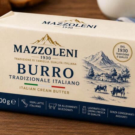 Unsalted Butter 500g Italian Mountain Grass Fed | Mazzoleni Formaggi MOQ 100kg