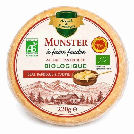 Organic French Melting Munster AOP Cheese 6 × 220g | Biodéal