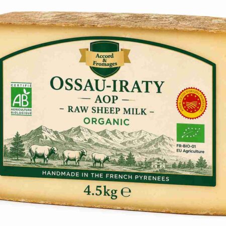 Organic Ossau-Iraty AOP Sheep's Milk Cheese 4.5kg – Protected-Origin Basque Cheese | Biodéal