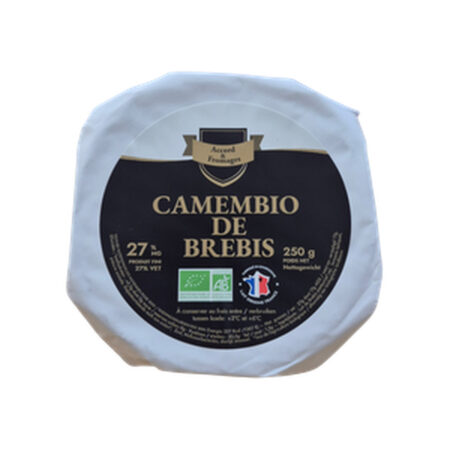 Organic Camembio Sheep's Milk Cheese 250g | Camembio de Brebis | Biodéal