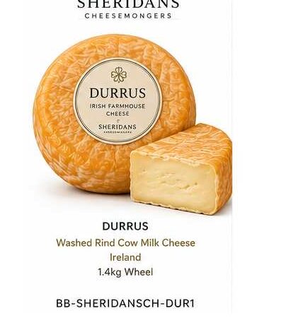 Durrus | Sheridans Washed Rind Cow Milk Cheese 1.4kg Wheel Ireland | Durrus | Sheridans Cheesemongers
