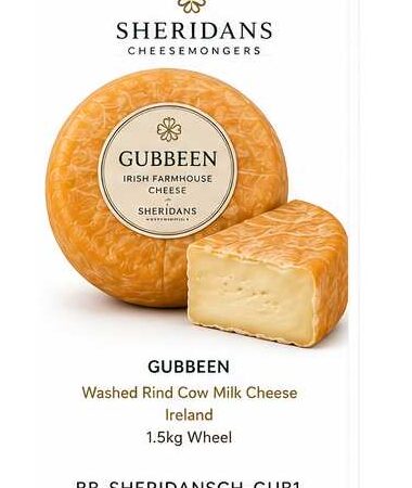 Washed Rind Cow Milk Cheese 1.5kg Wheel Ireland | Gubbeen | Sheridans Cheesemongers