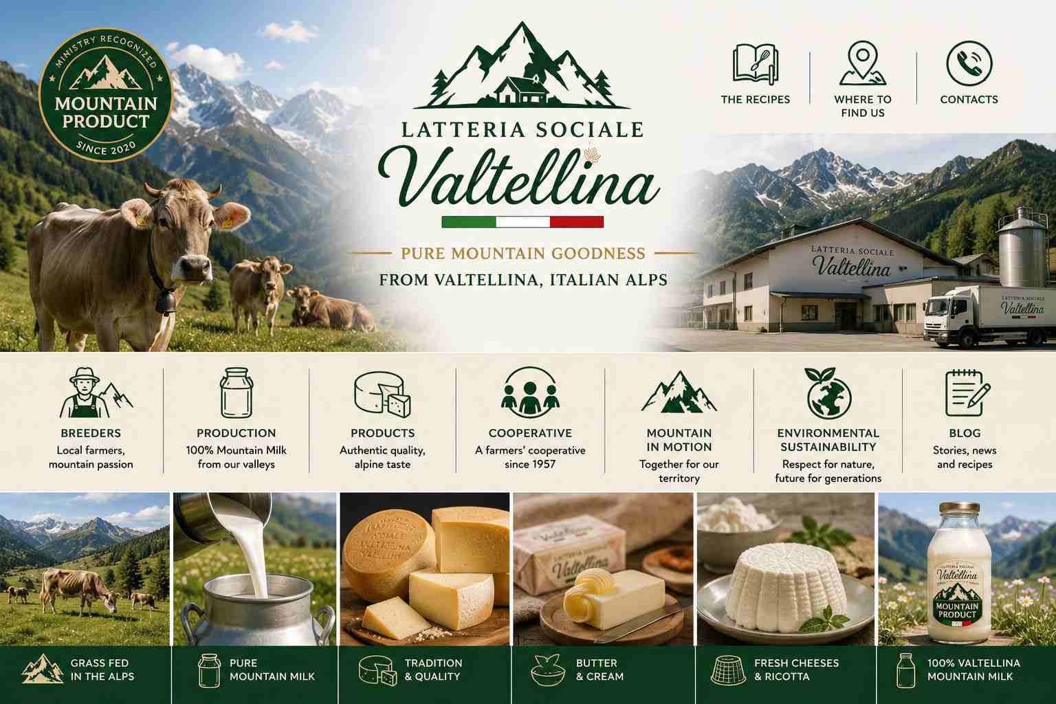 Italian Alpine Grass-Fed Unsalted Butter 5kg | Premium Mountain Butter | Wholesale MOQ 100kg Latteria Sociale Valtellina - Image 2
