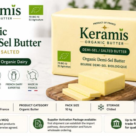 Semi-Salted Butter 10 KG Certified Organic Grass Fed | Keramis MOQ 100kg