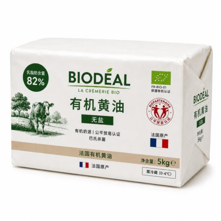 法國山區草飼無鹽奶油 5kg塊裝|Biodéal|最低訂購量100kg