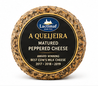 Award-Winning Matured Peppered Cow's Milk Cheese Portugal | A Queijeira by Lactimaf