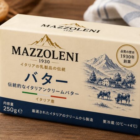イタリア山岳地帯産 グラスフェッド無塩バター 250g|Mazzoleni Formaggi|最小注文数量100kg