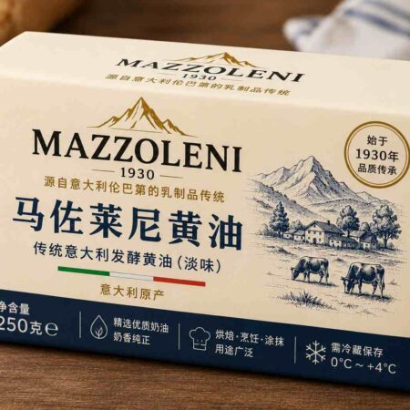 義大利山區草飼無鹽奶油 250g|Mazzoleni Formaggi|最低訂購量100kg