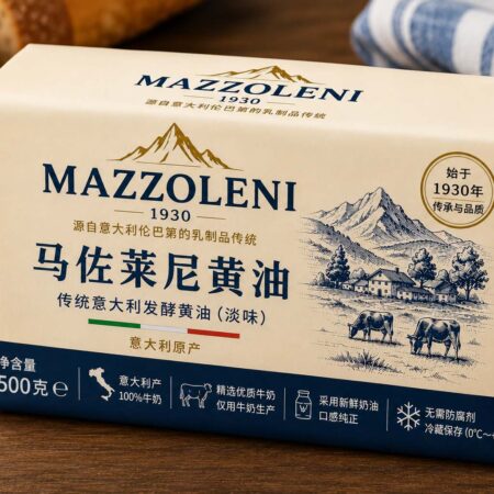 義大利山區草飼無鹽奶油 500g｜Mazzoleni Formaggi｜最低訂購量100kg